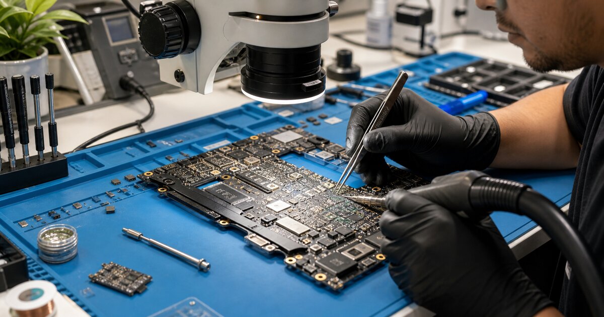 Microsoldadura y reparación de placa lógica: qué necesita tu taller para ofrecer este servicio